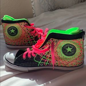🔵Neon Converse Hightop